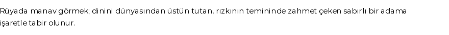 Diyanet'e Göre Rüyada Manav Görmek