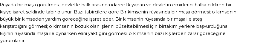 Diyanet'e Göre Rüyada Maşa Görmek
