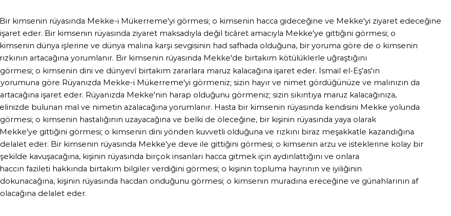 Diyanet'e Göre Rüyada Mekke-i Mükerreme Görmek