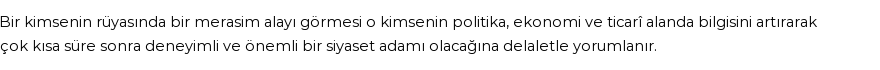 Diyanet'e Göre Rüyada Merasim Görmek