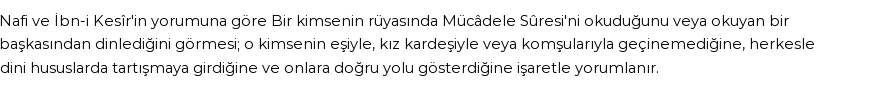 Diyanet'e Göre Rüyada Mücadele Suresi Görmek