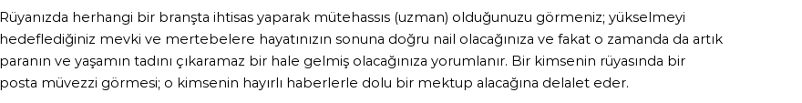 Diyanet'e Göre Rüyada Mütehassıs Görmek