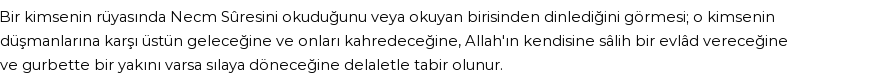 Diyanet'e Göre Rüyada Necm Suresi Görmek