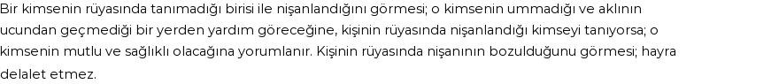 Diyanet'e Göre Rüyada Nişanlanma Görmek