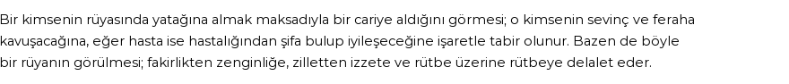 Diyanet'e Göre Rüyada Odalık Görmek