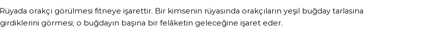 Diyanet'e Göre Rüyada Orakçı Görmek