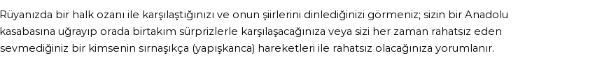 Diyanet'e Göre Rüyada Ozan Görmek