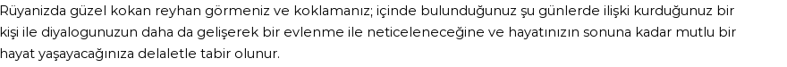 Diyanet'e Göre Rüyada Reyhan Görmek