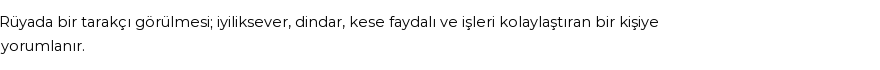 Diyanet'e Göre Rüyada Tarakçı Görmek