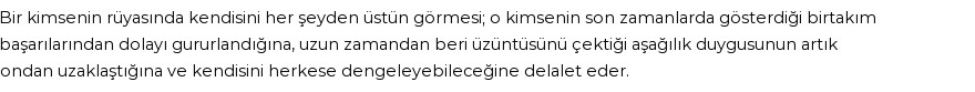 Diyanet'e Göre Rüyada Üstünlük Görmek