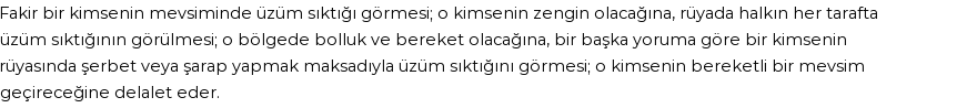 Diyanet'e Göre Rüyada Üzüm Sıkmak Görmek