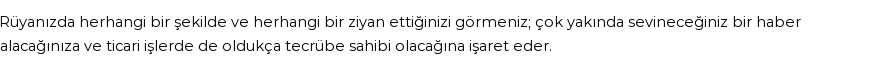 Diyanet'e Göre Rüyada Ziyan Görmek