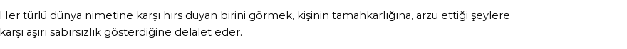 İhya'ya Göre Rüyada Açgözlü Görmek