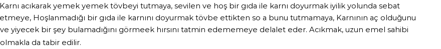 İhya'ya Göre Rüyada Acıkmak Görmek