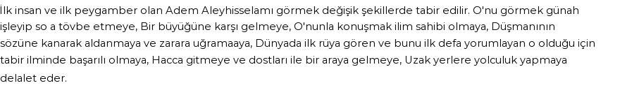 İhya'ya Göre Rüyada Adem (a.s.) Görmek