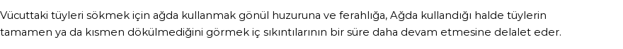 İhya'ya Göre Rüyada Ağda Görmek