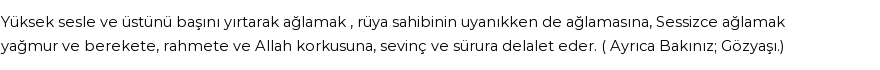 İhya'ya Göre Rüyada Ağlamak Görmek