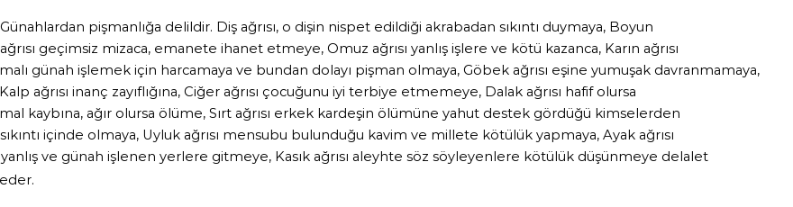 İhya'ya Göre Rüyada Ağrı Görmek
