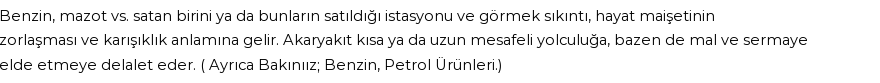 İhya'ya Göre Rüyada Akaryakıt Görmek