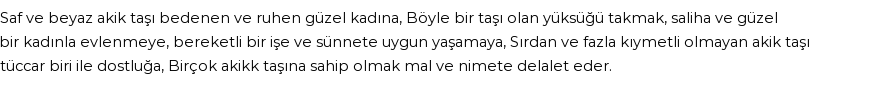 İhya'ya Göre Rüyada Akik Taşı Görmek