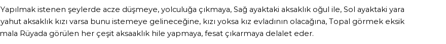 İhya'ya Göre Rüyada Aksak Görmek