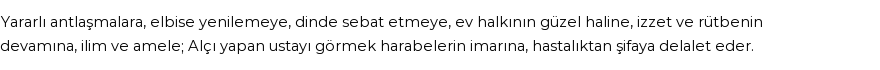 İhya'ya Göre Rüyada Alçı Görmek