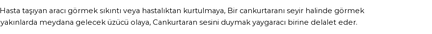 İhya'ya Göre Rüyada Ambulans Görmek