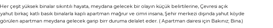 İhya'ya Göre Rüyada Apartman Görmek