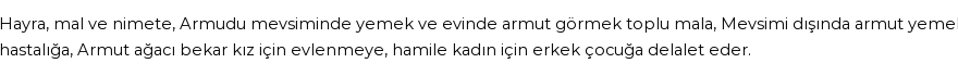 İhya'ya Göre Rüyada Armut Görmek