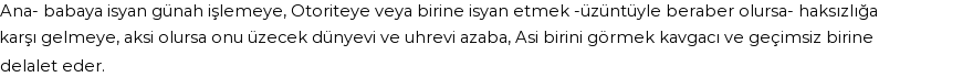 İhya'ya Göre Rüyada Asi Olmak Görmek