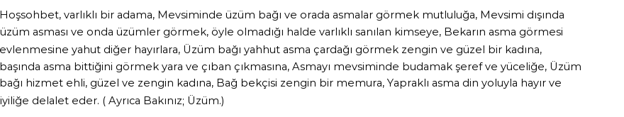 İhya'ya Göre Rüyada Asma Görmek