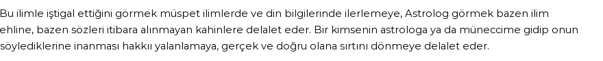 İhya'ya Göre Rüyada Astronomi Görmek