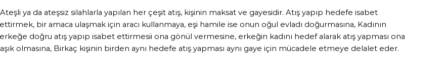 İhya'ya Göre Rüyada Atış Yapmak Görmek