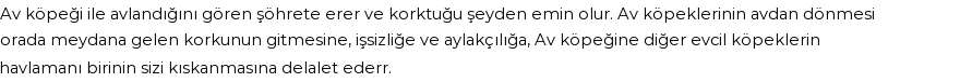 İhya'ya Göre Rüyada Av Köpeği Görmek