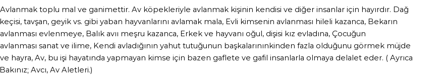 İhya'ya Göre Rüyada Avlanmak Görmek