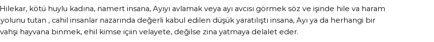 İhya'ya Göre Rüyada Ayı Görmek