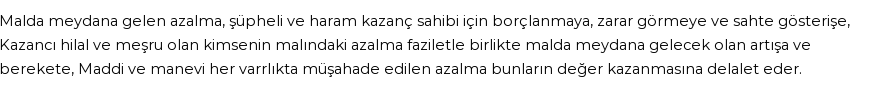 İhya'ya Göre Rüyada Azalmak Görmek
