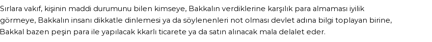 İhya'ya Göre Rüyada Bakkal Görmek