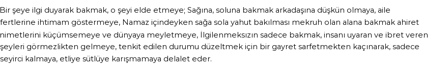 İhya'ya Göre Rüyada Bakmak Görmek