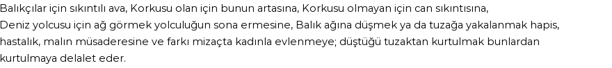 İhya'ya Göre Rüyada Balık Ağı Görmek