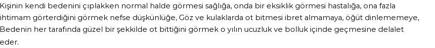 İhya'ya Göre Rüyada Beden Görmek