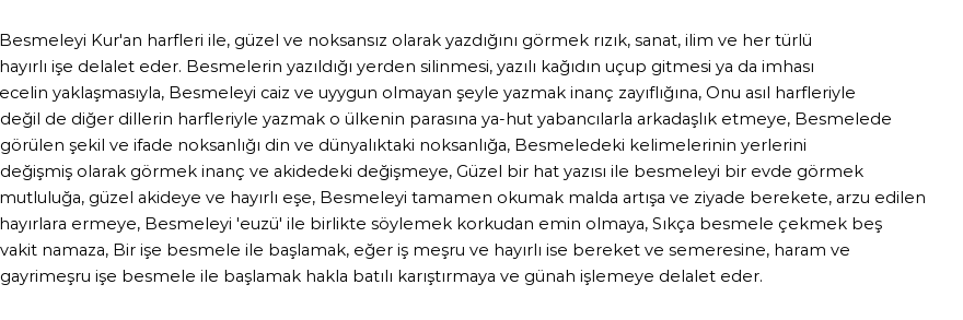İhya'ya Göre Rüyada Besmele Görmek
