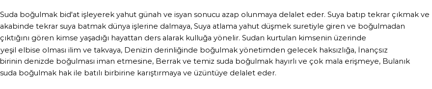 İhya'ya Göre Rüyada Boğulmak Görmek