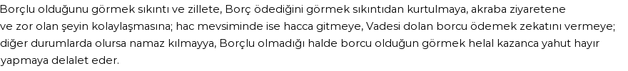 İhya'ya Göre Rüyada Borç Görmek