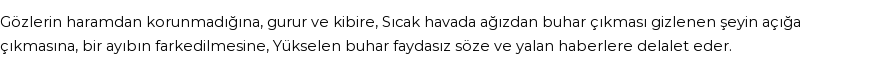 İhya'ya Göre Rüyada Buğu Görmek