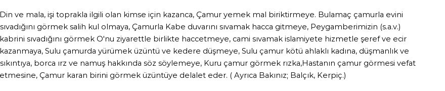 İhya'ya Göre Rüyada Çamur Görmek