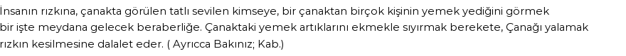 İhya'ya Göre Rüyada Çanak Görmek