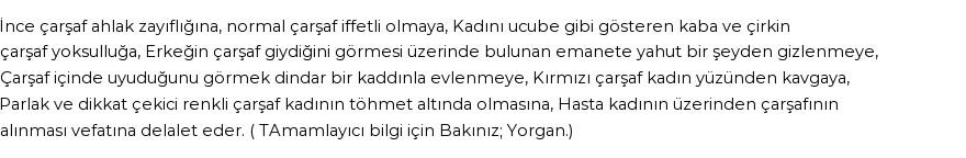 İhya'ya Göre Rüyada Çarşaf Görmek