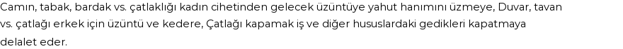İhya'ya Göre Rüyada Çatlak Görmek