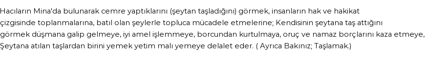 İhya'ya Göre Rüyada Cemerat Görmek